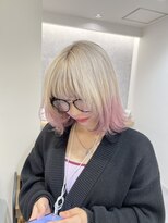 リアン(Lien)&nbsp;ホワイトブロンド×ピンク　miyu