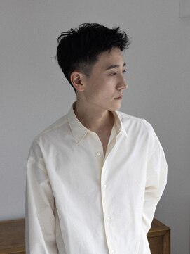 ネロ ヘアアンドライフストア 渋谷(NERO HAIR AND LIFESTORE) 2024S/S “ land “　メンズ　ベリーショート　アッシュブラック