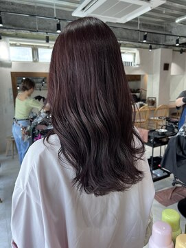 アドア 横浜(ADORE) 【ADORE横浜】ピンクラベンダー×ロングレイヤーカット