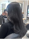 ミルクティーベージュカラーくびれヘアグレージュカラー韓国