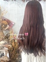 ミント(mint) ☆ブリーチなし!ピンクブラウンカラー!!☆