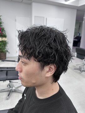 シンパ(sympa) メンズアップバングショート×ツイストスパイラル