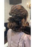 ボブハーフアップ
