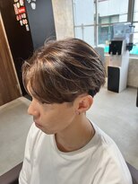 ネイビー(NAVY)&nbsp;メンズ、ブラウンバレイヤージュ【トクシー】