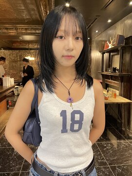 グリーン 表参道(green) 【MADOKA】フェイスレイヤー/パープルブラック