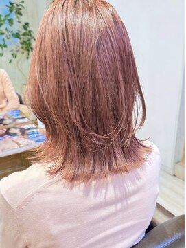 レイラバイアフロート 吉祥寺(Lila by afloat) オレンジピンク/コーラルピンク/ピンクカラー/レイヤーカット