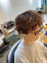 ビハインドザカーテン(BEHIND THE CURTAIN) マッシュレイヤーショート×くせ毛風無造作パーマ