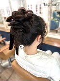 結婚式ヘアセット☆高めアップスタイル