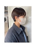 丸みのあるショートスタイル
