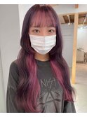 【スタイリストArisa】インナーピンクカラー