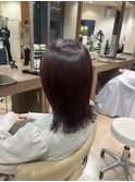ラベンダーカラーブリーチなしダブルカラーむらさきカラー