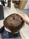 ファッションカラーで染める白髪ぼかし