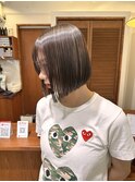 大宮韓国タッセルボブヘイリー切りっぱなし前下がりボブ20代30代