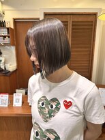 コレット 大宮(collet)&nbsp;大宮韓国タッセルボブヘイリー切りっぱなし前下がりボブ20代30代