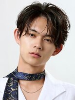 オーシャントーキョー 原宿(OCEAN TOKYO) ニュアンスパーマフェザーパーマコンマバングセンターパート黒髪