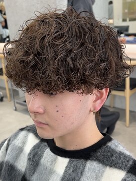 ノード(NODE) 波巻きスパイラルツイストスパイラルパーママッシュメンズヘア