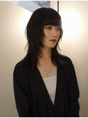 前髪カット×顔まわりレイヤー