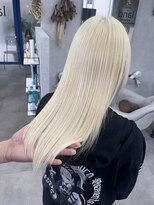 ランド 千葉(land)&nbsp;抜きっぱなしブリーチブロンドカラー/阿部