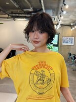 ヒュージ 三軒茶屋(huge)&nbsp;レイヤーボブ/ミニボブ/ニュアンスパーマ/顔周りカット/20代30代