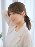 【F】大人きれいめ小顔ヘア透明感カラー