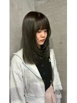 ジュノヘアージャパン 表参道(JUNO HAIR JAPAN)&nbsp;黒髪/クラゲヘアー/オリーブグレー/小顔/ココアベージュ/渋谷