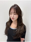 韓国ヘア/レイヤーカット/顔まわりカット/Instagram @ken__gucci