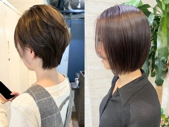 リア(li'a)の写真/【大人女性のグレイカラーはお任せ！】気になる白髪もしっかりカバー◎ダメージレスで艶のある仕上がりに＊
