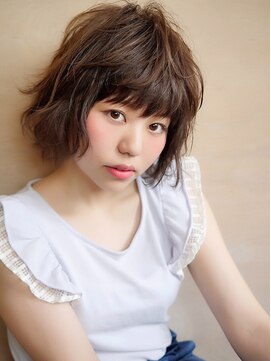 リコモ(Likkle More) 外ハネショートボブ【メルトアッシュ】