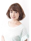 くせ毛風ナチュラルボブ
