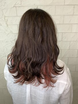 アルカンジュ 川口駅東口(archange by anyhow) ブラウン×ピンク！ツヤのあるインナーカラー