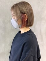 アイティー バイ アルバム 中野店(IT by ALBUM)&nbsp;インナーピンク_クールショートピンクベージュボブルフ_ba308313