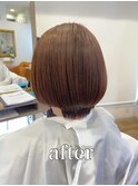 【髪質改善】艶出しナチュラルカラーボブ