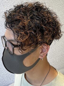 アース 三軒茶屋店(HAIR&MAKE EARTH) ハイライト×スパイラルパーマ