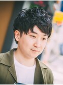 メンズ ラフ無造作束感ショート