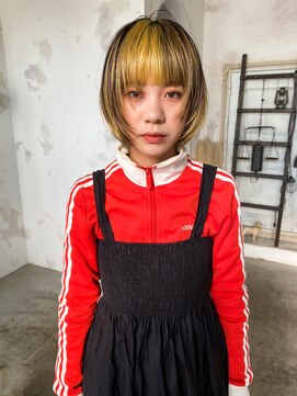 トレンチ(TRENCH) 《おつじ TRENCH》ダブルカラー × ボブ × 学割