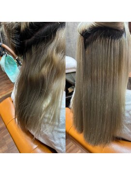 ドア(doa) ブリーチ毛 髪質改善縮毛矯正