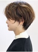 大人可愛い30代40代50代◎大人ニュアンスレイヤーショートボブ