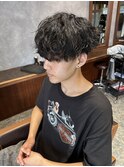10代 20代 メンズヘア 波巻き ツイスパ マッシュ 刈り上げ