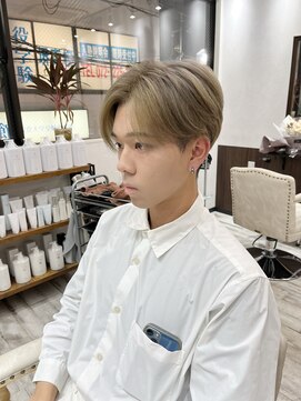 ベルヘアーデザイン 堺東(Belle hair Design) グレージュ/シルバー/メンズ