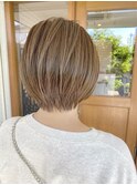 ゆかのお客様*白髪ぼかしナチュショート