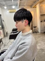 ソイクフ 四条大宮店(SOY-KUFU)&nbsp;【soy-kufu】MEN'S HAIRアッシュブラックマッシュショート