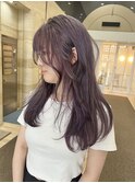 レイヤーカット×ラベンダー