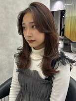 シティ(CITY)&nbsp;ハイレイヤー　ピンクブラウン　長め前髪