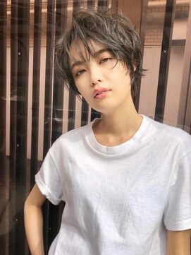 エムスラッシュ たまプラーザ(M.SLASH) 無造作パーマ濡れ髪2WAYショートウルフMSLASHたまプラーザ6-11★