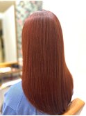 染めて1か月半経ったけど、まだきれいなピンクブラウン◎