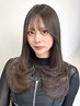 [小顔カット＆うる艶透明感カラー]カット+カラー+オージュアトリートメント