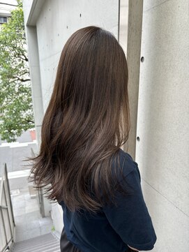 ディジョン(Dijon) 韓国顔まわりレイヤーカットグレージュオリーブベージュブラウン