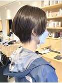 ハンサムショート×オリーブブラウン