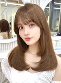 レイヤーカット ワンカール 似合わせカット 韓国ヘア