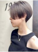 【morio池袋】ベージュカラー＿刈り上げショート